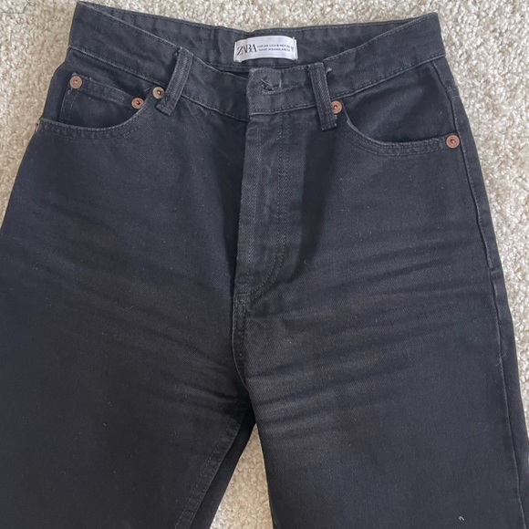Zara straight leg black jeans - Picture 4 of 6